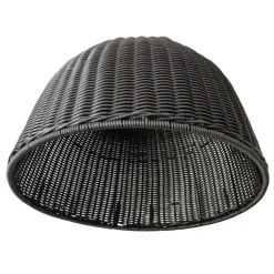 PARANOCTA Abat-jour rond noir Ø 45 cm 30 cm New
