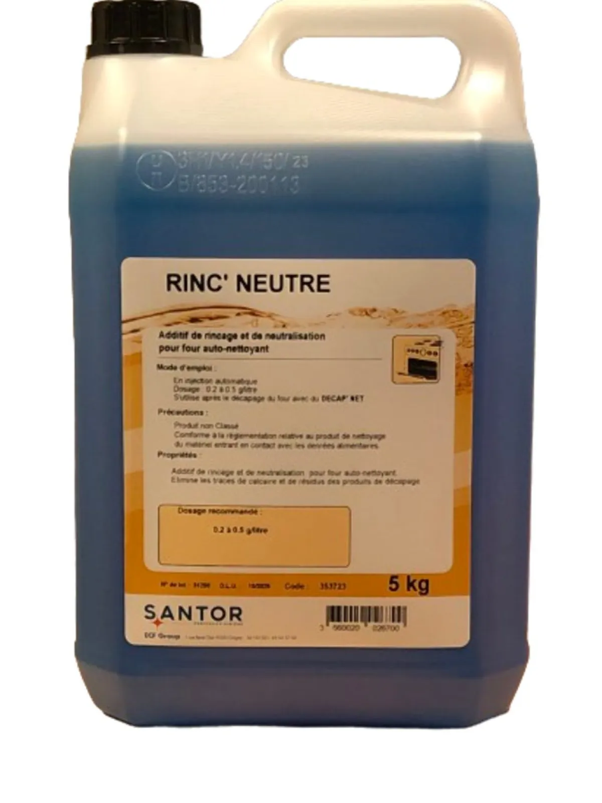 Accélérateur de séchage four 5 KG Rinc Neutre - SANTOR