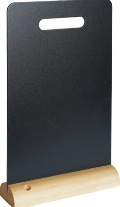 Ardoise de table rectangulaire noir 32,5x21x6 cm - SECURIT New