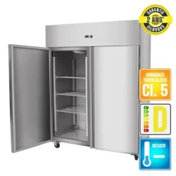 Armoire de congélation 2 portes froid négatif 1400 L 3 niveaux - PROINOX Outlet