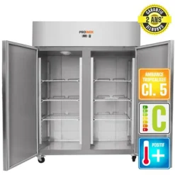Armoire réfrigérée 2 portes froid positif 1400 L 3 grilles - PROINOX Discount