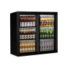 PROINOX Arrière bar compact 2 portes coulissantes noir froid positif 228 L 4 grilles Hot
