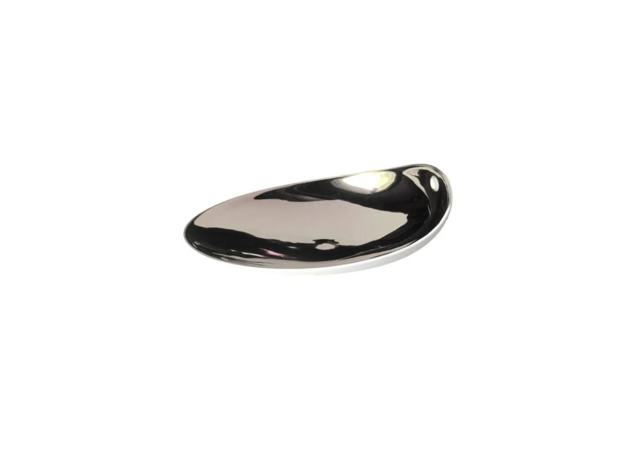 COOKPLAY Assiette argent porcelaine 14x11 cm Jomon