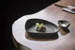 Assiette blanc porcelaine 33,5x12 cm Yayoi - COOKPLAY