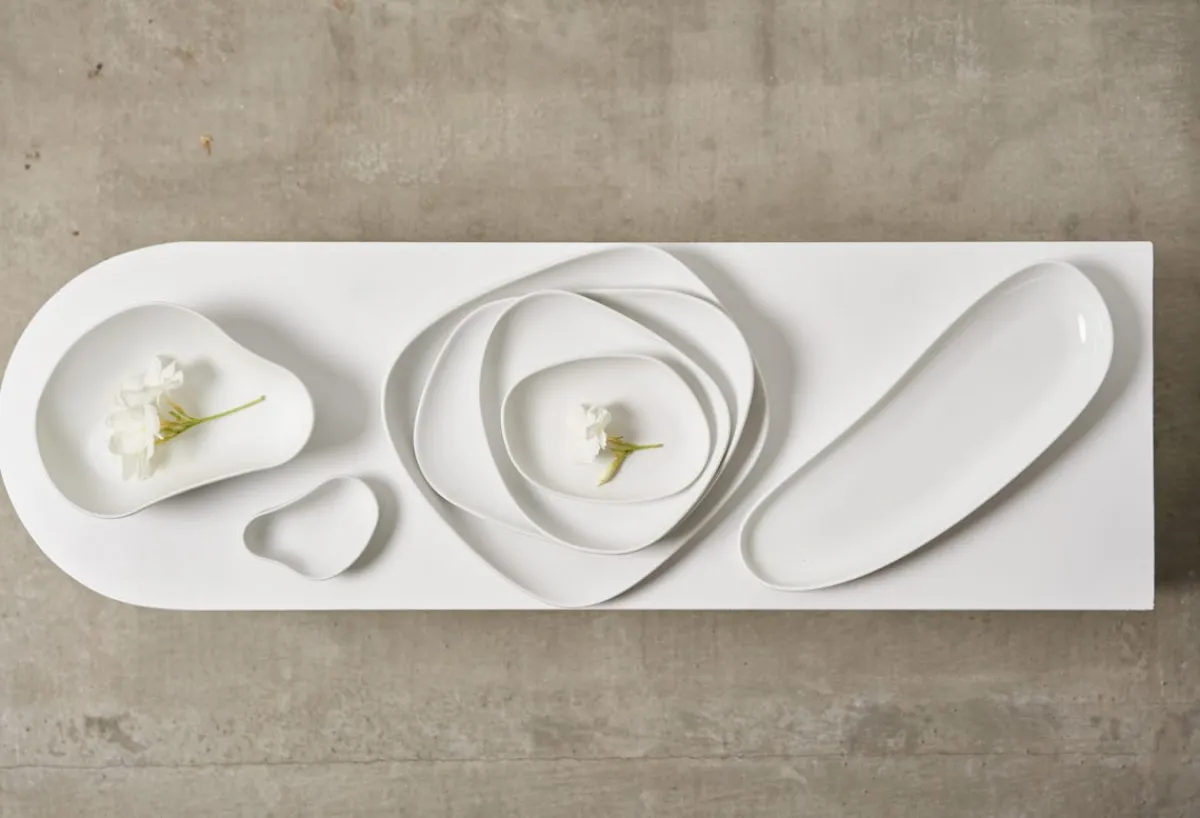 Assiette blanc porcelaine 20,5x14 cm Yayoi - COOKPLAY Discount