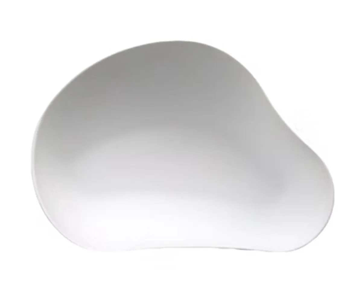 COOKPLAY Assiette blanc porcelaine 20,5x14 cm Yayoi