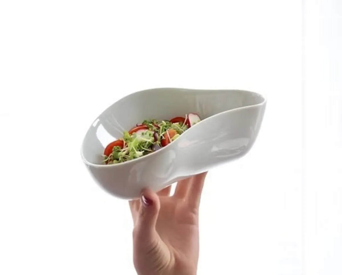 COOKPLAY Assiette blanc porcelaine 20,5x14 cm Yayoi