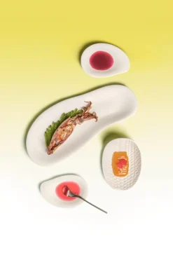 Assiette blanc porcelaine 34,5x20,5 cm Tears - COOKPLAY Clearance