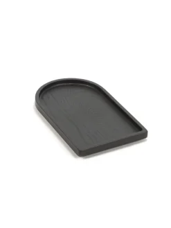 SERAX Assiette à bord droit rectangulaire ébène bois 30 cm La Mère