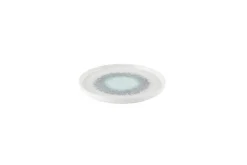 CHURCHILL Assiette à bord droit rond Aquamarine porcelaine vitrifiée Ø 26 cm Fusion New
