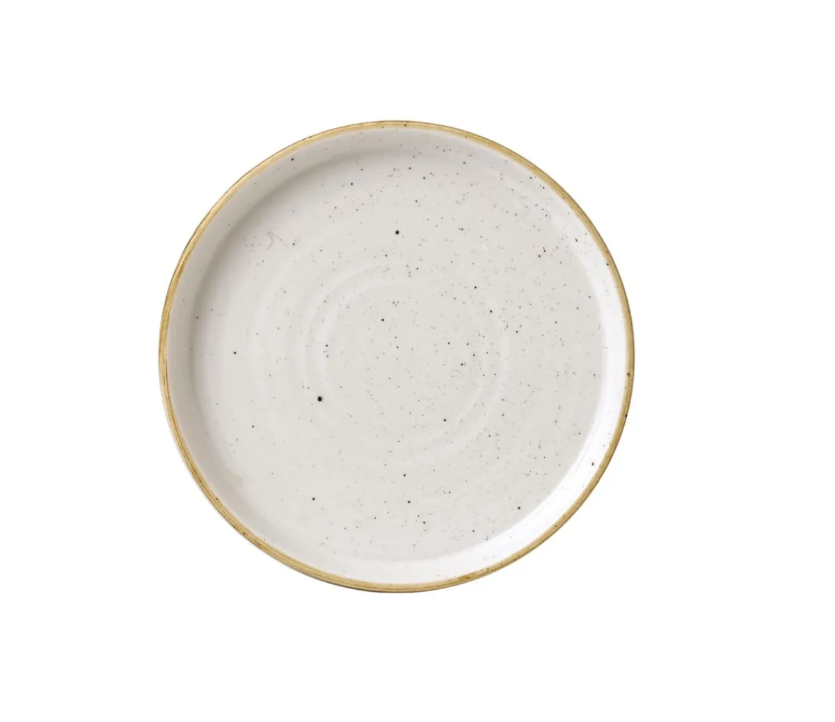 Assiette à bord droit rond barley white porcelaine vitrifiée Ø 16 cm Stonecast - CHURCHILL Clearance