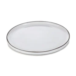 REVOL Assiette à bord droit rond blanc porcelaine culinaire Ø 33 cm  Caractère Hot
