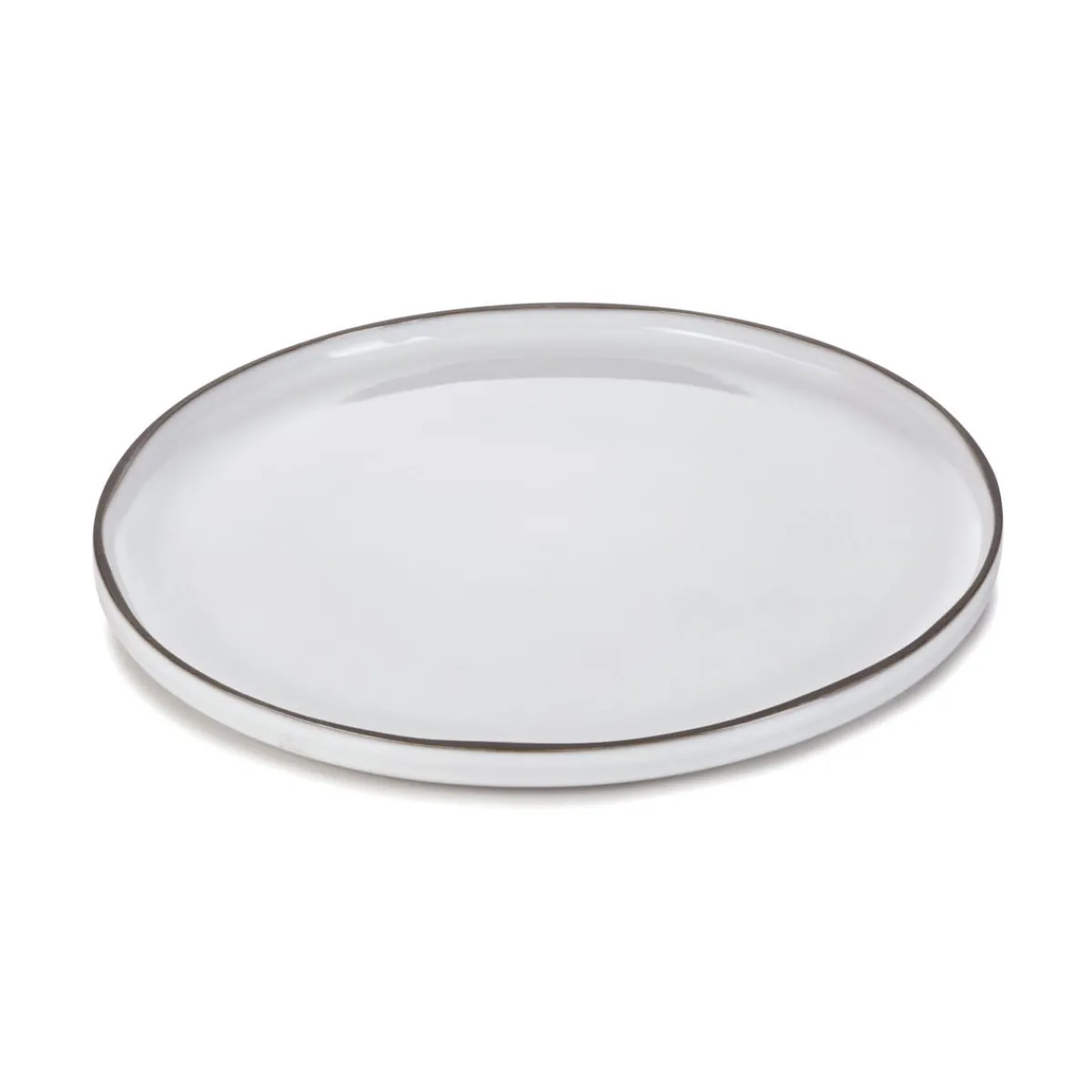 REVOL Assiette à bord droit rond blanc porcelaine culinaire Ø 33 cm Caractère Hot