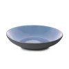 Assiette à bord droit rond bleu porcelaine culinaire Ø 19 cm Equinoxe - REVOL
