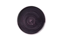 Assiette à bord droit rond deep purple porcelaine vitrifiée Ø 26 cm Stonecast Patina - CHURCHILL Online
