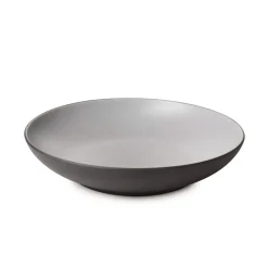 Assiette à bord droit rond gris porcelaine culinaire Ø 19 cm Equinoxe - REVOL Discount