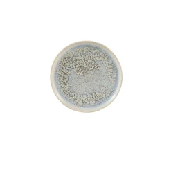 Assiette à bord droit rond gris grès émaillé Ø 22 cm Tropic - ACCOLADE Outlet