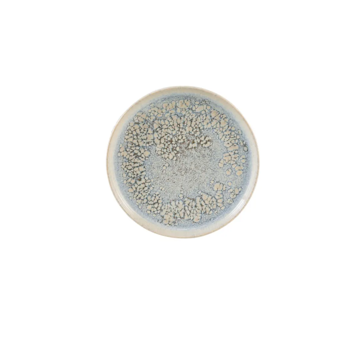Assiette à bord droit rond gris grès émaillé Ø 22 cm Tropic - ACCOLADE Outlet