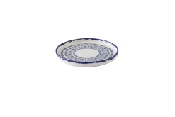 DUDSON Assiette à bord droit rond Ink porcelaine vitrifiée Ø 21 cm Harvest Mediterranean Moresque New