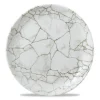 CHURCHILL Assiette à bord droit rond marron porcelaine vitrifiée Ø 21 cm Kintsugi Agate Grey Sale