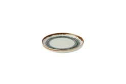 DUDSON Assiette à bord droit rond Natural porcelaine vitrifiée Ø 21 cm Flare Outlet
