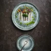 Assiette à bord droit rond noir porcelaine vitrifiée Ø 26 cm Inked Lume - CHURCHILL Outlet