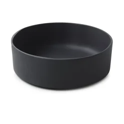 Assiette à bord droit rond noir porcelaine culinaire Ø 17 cm  Caractère - REVOL Hot