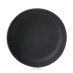 Assiette à bord droit rond noir porcelaine culinaire Ø 17 cm  Caractère - REVOL Hot