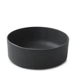REVOL Assiette à bord droit rond noir porcelaine culinaire Ø 14 cm  Caractère
