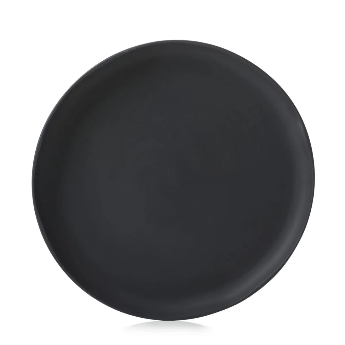 REVOL Assiette à bord droit rond noir porcelaine culinaire Ø 23 cm Caractère
