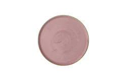 Assiette à bord droit rond Petal Pink porcelaine vitrifiée Ø 26 cm Stonecast Petal - CHURCHILL Online