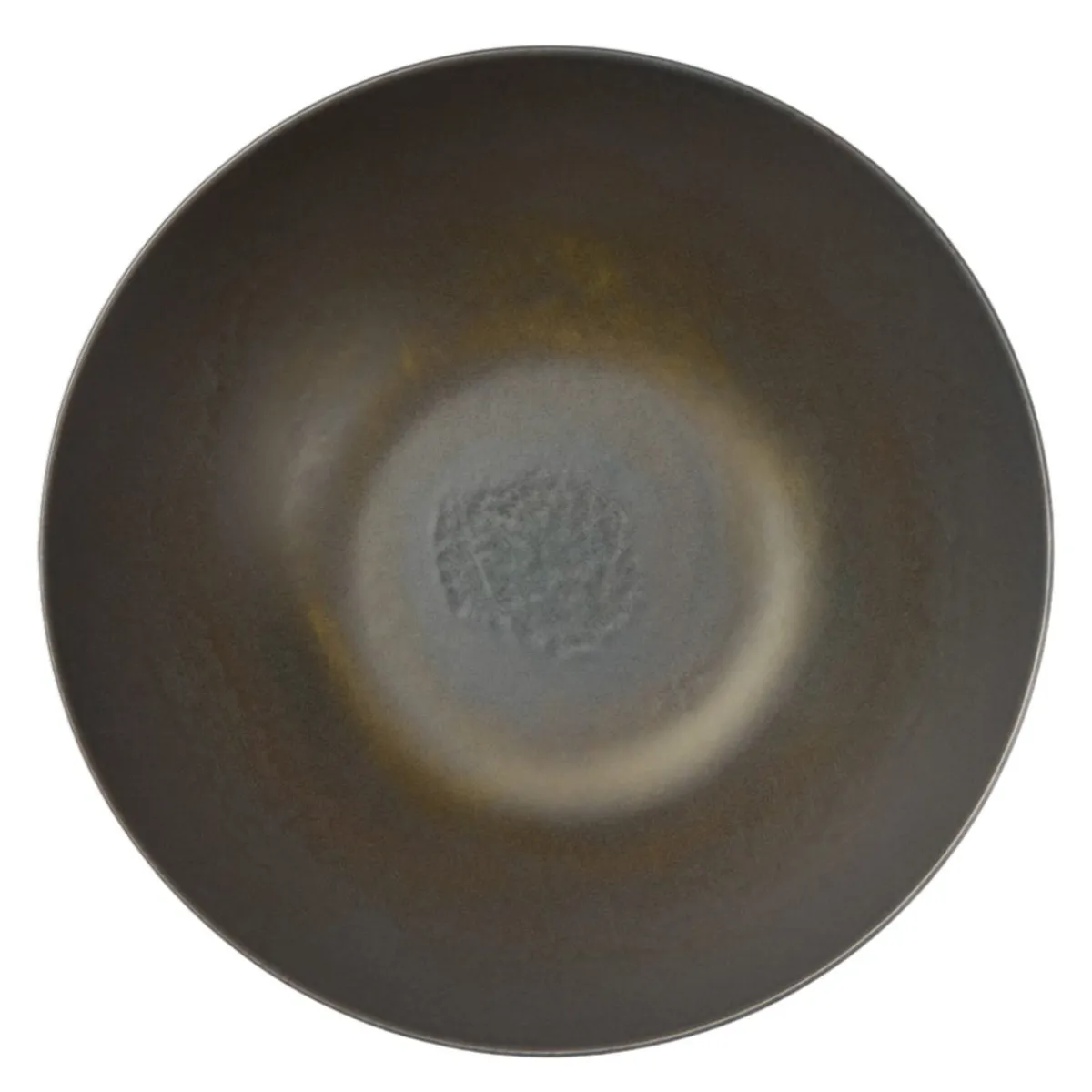 ACCOLADE Assiette bowl rond gris brun grès émaillé Ø 24 cm Enigma Hot