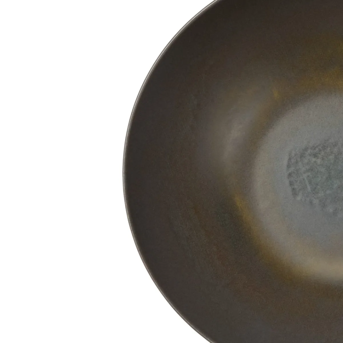 ACCOLADE Assiette bowl rond gris brun grès émaillé Ø 24 cm Enigma Hot