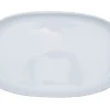 ESSENTIALS COLLECTION Assiette à burger rond blanc porcelaine 33,4x19,2 cm Hot