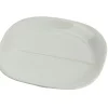 Assiette carré blanc porcelaine pillénium 21x21 cm Regithermie - enova Outlet