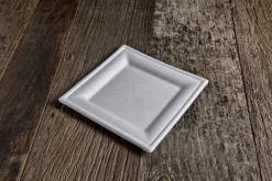 Aucune Assiette carré blanc 15x15 cm (50 pièces) Online