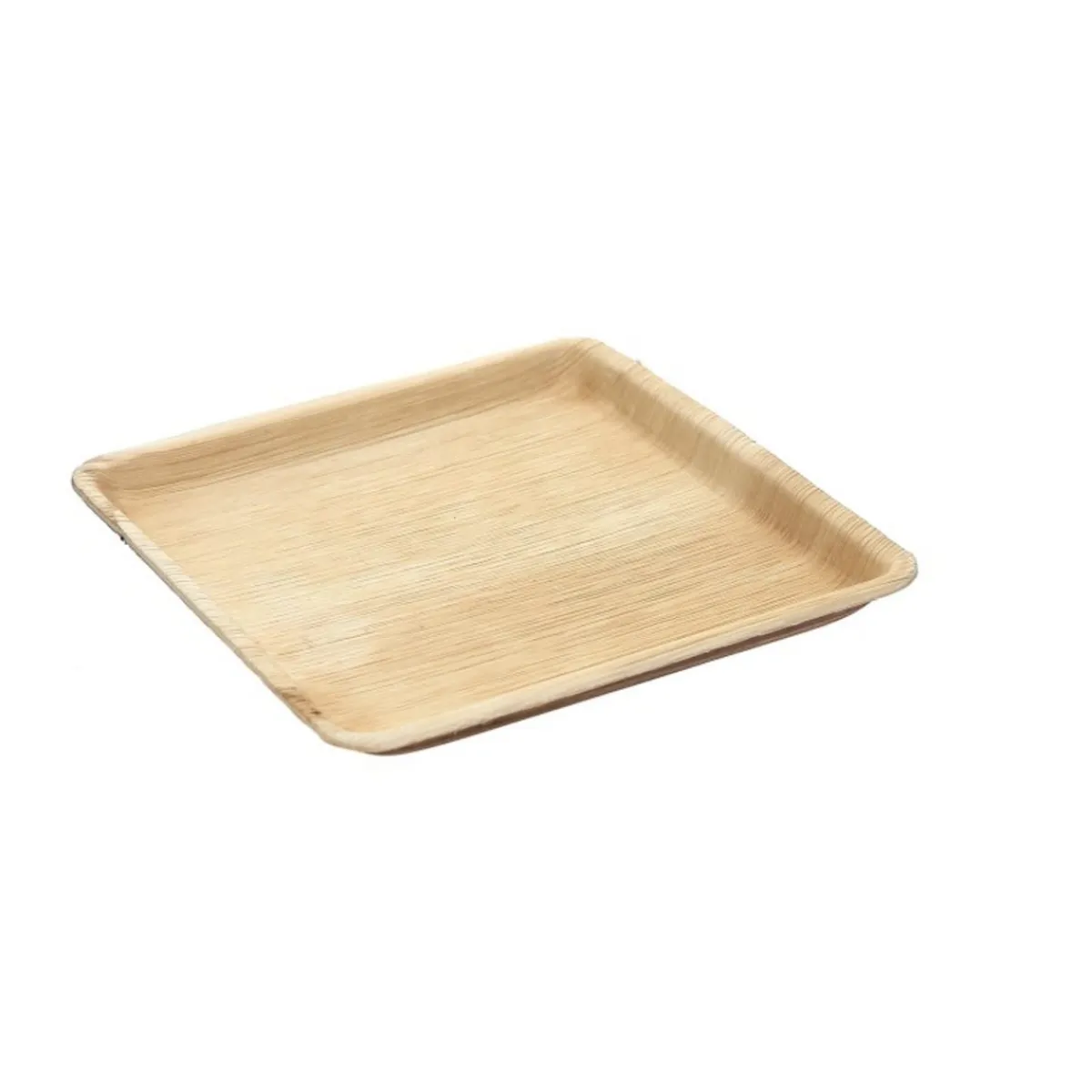 Assiette carré bois carré 10x10x1,5 cm Oxstal (100 pièces) - PRO.MUNDI Hot