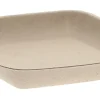 Assiette carrée bagasse beige 11x11x1,6 cm Oxstal (600 pièces) - PRO.MUNDI New