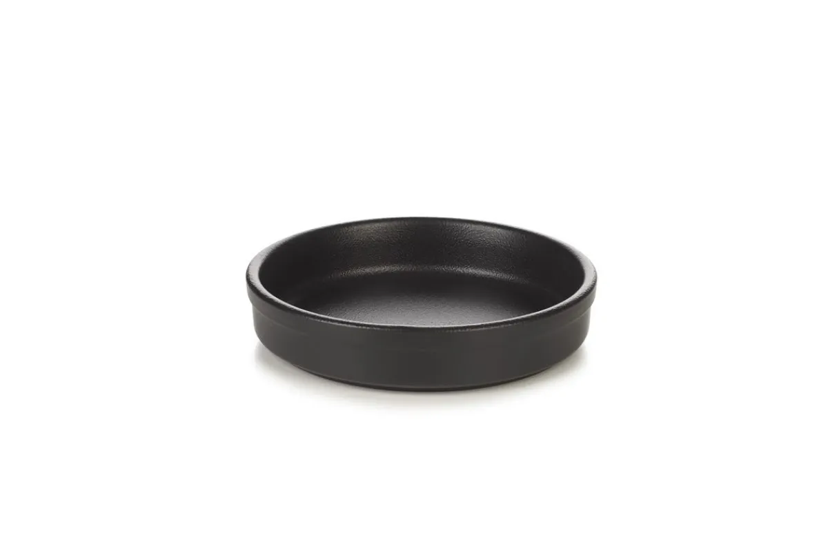 Assiette catalane rond noir porcelaine culinaire Ø 14 cm French Classics - REVOL