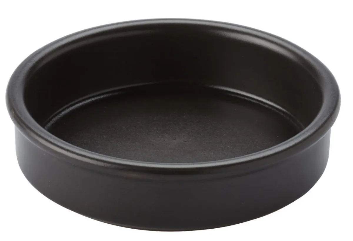 PRO.MUNDI Assiette catalane rond noir terre cuite Ø 11,5 cm Catalane Sale