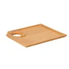 EARTH ESSENTIALS Assiette cocktail bois 18x15x0,8 cm Oxstal (40 pièces) Discount