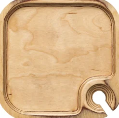 DE LA ROCA Assiette coktail bouleau 18 cm Outlet