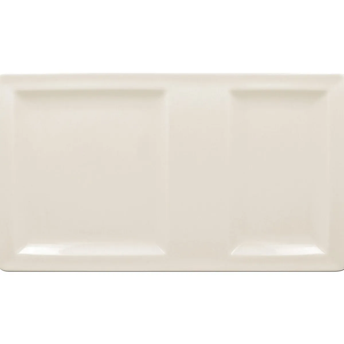 RAK Assiette à compartiments rectangulaire ivoire porcelaine vitrifiée 37x21 cm Classic Gourmet Clearance
