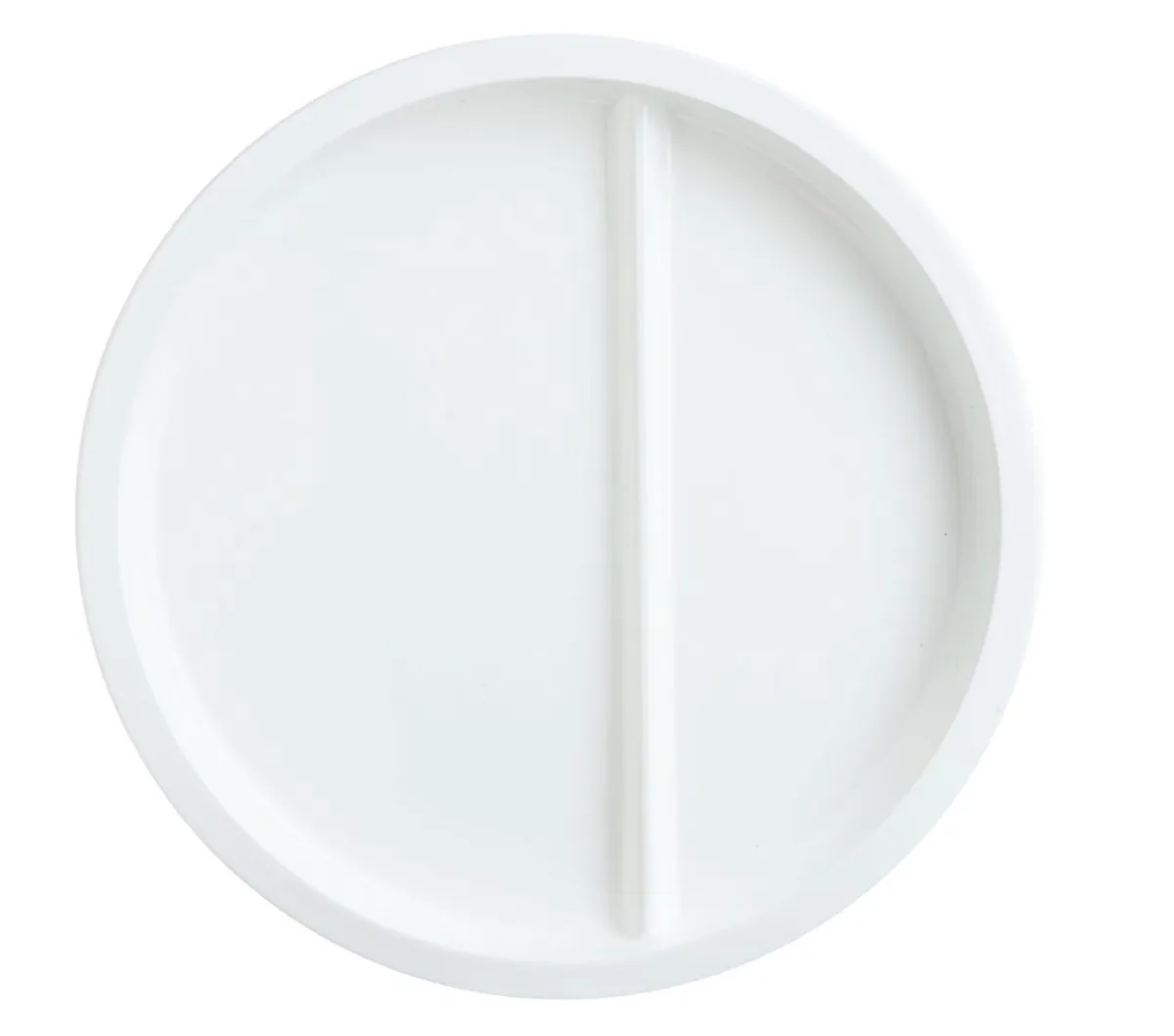 ARCOROC Assiette à compartiments rond blanc verre opal Ø 23 cm Heat System Discount