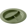 SAINT ROMAIN Assiette à 3 compartiments rond vert fibre végétale Ø 23,5 cm Liliroc Sale
