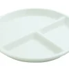 enova Assiette à compartiments rond blanc porcelaine culinaire Ø 23 cm Regithermie Hot