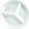 enova Assiette à compartiments rond blanc porcelaine culinaire Ø 24,5 cm Regithermie Sale