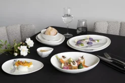 Assiette coupe creuse blanc porcelaine Ø 23 cm Silk - ACCOLADE Sale