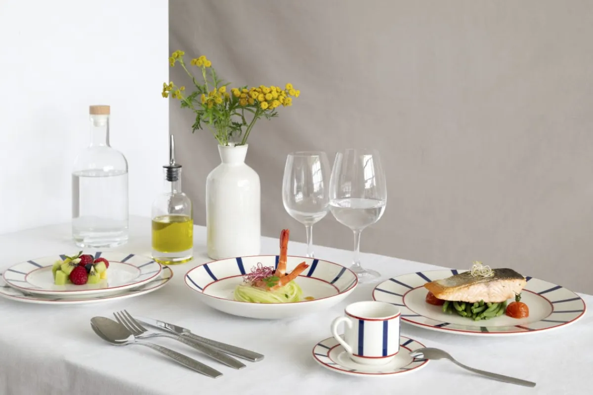 Assiette coupe creuse blanc porcelaine Ø 23 cm Ama - ACCOLADE Outlet