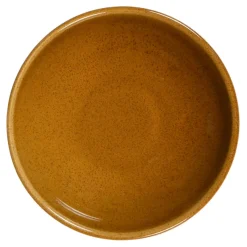 ESSENTIALS COLLECTION Assiette coupe creuse caramel grès renforcé Ø 18 cm Twist Clearance